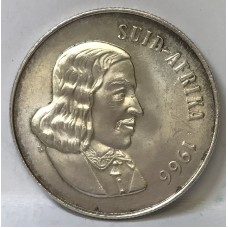 SOUTH AFRICA 1966 . ONE 1 RAND COIN . LOW MINTAGE